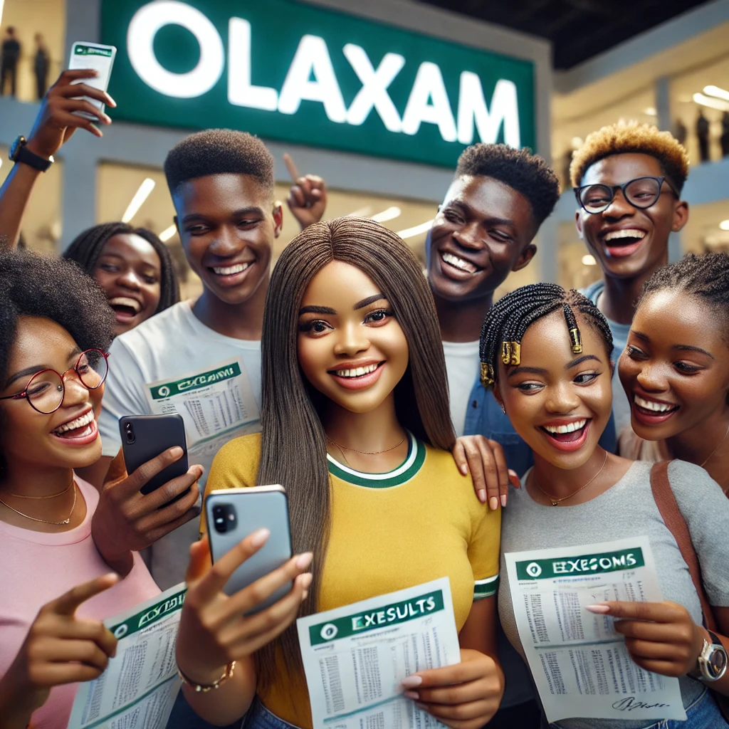 Student preparing for JAMB exam with Olaxam AI tutor